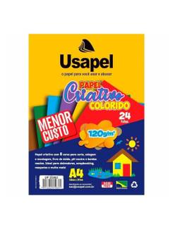 PAPEL CRIATIVO 120G A3 32FL - 8 CORES 25094 - UN - USAPEL