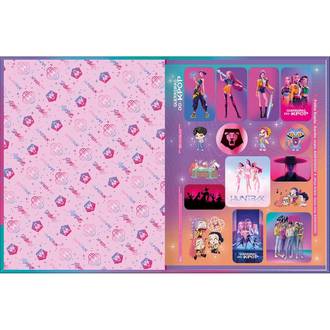 CADERNO BROCHURAO CAPA DURA 80FLS - 399744 - GUERREIRAS KPOP - UN - TILIBRA