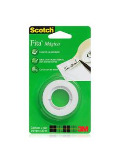 FITA MAGICA ADESIVA 19X20 SCOTCH - 810 - TRANSPARENTE - UN - 3M