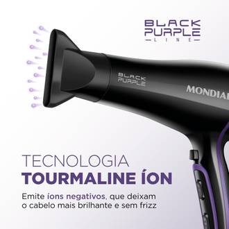SECADOR DE CABELO SCN-01 - 127V - 2000W - PRETO/ROXO - UN - MONDIAL