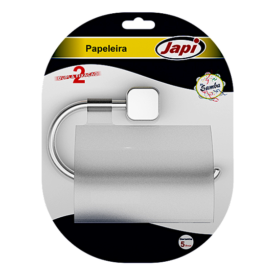 PAPELEIRA JAPI ABS CROMADO LINHA SAMBA