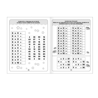 CARTILHA ATIVI DE MATEMATICA TABUADA  - 16FLS - 355127 - UN - TILIBRA