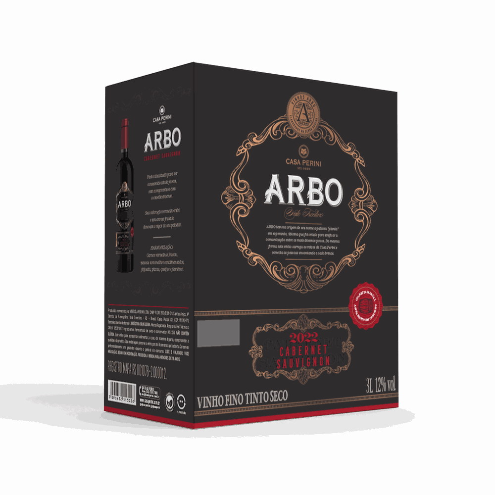 VINHO TINTO CABERNET SAUVIGNON BAG-IN-BOX (3LT)-ARBO