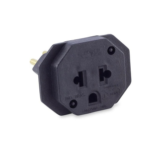 ADAPTADOR TOMADA PADRAO NOVO 4312 - PRETO - UN - FORCE LINE