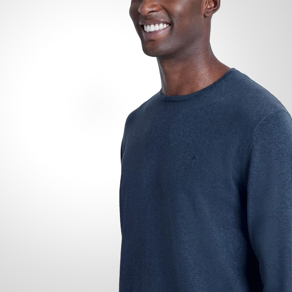 TRICOT ARAMIS MASCULINO GOLA CARECA AZUL