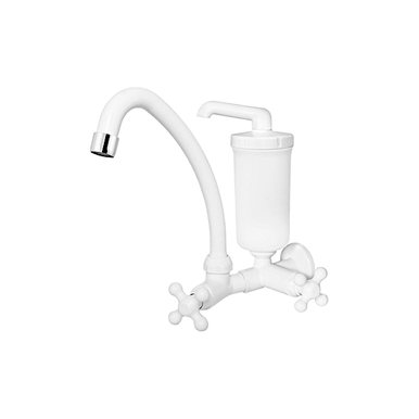 TORNEIRA BICA MÓVEL COM FILTRO ABS VIQUA PAREDE BRANCA 1210302