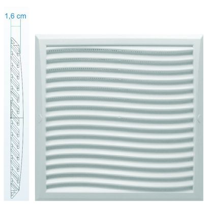GRADE VENTILACAO PVC QUAD 25x25 AC&A