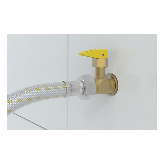 REGISTRO DE BLOQUEIO PARA GÁS 1/2 X 1/2 COBRE PURO BLUKIT