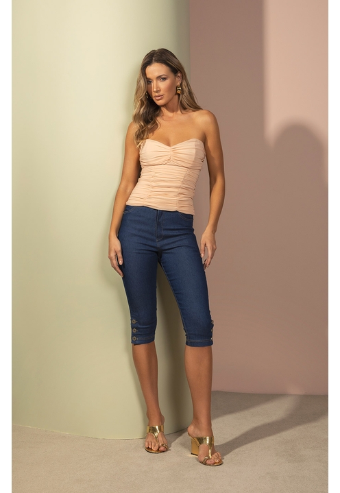 Calça Sally Blue Denim - 6