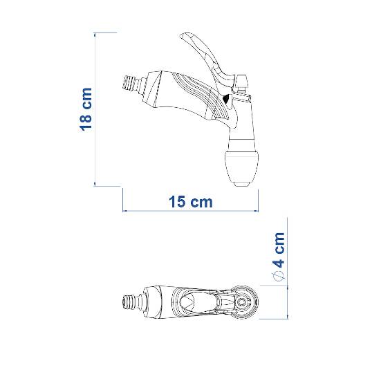 HIDROPISTOLA JATO CONTROLADO TRAMONTINA REF. 78520/501