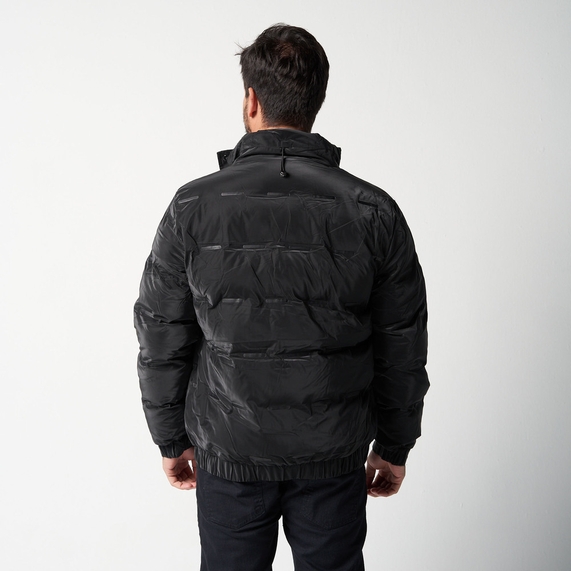 JAQUETA MASCULINA MATELASSÊ PRETA PADRÃO