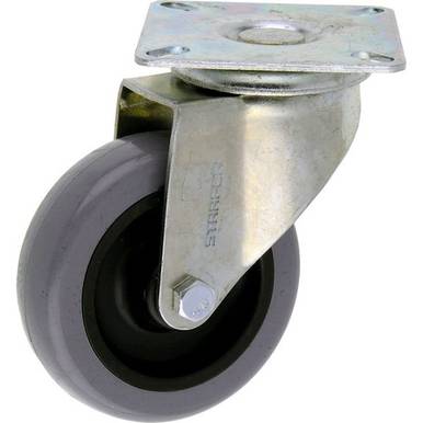 RODIZIO STARFER POLIPROPILENO GIRATÓRIO SEM TRAVA  10 MM