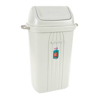LIXEIRA PLASTICA BASCULANTE 60L - 284 - BRANCO - UN - SANREMO
