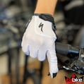 Luva Specialized Dedo Longo BG Dual Gel Feminina Branca
