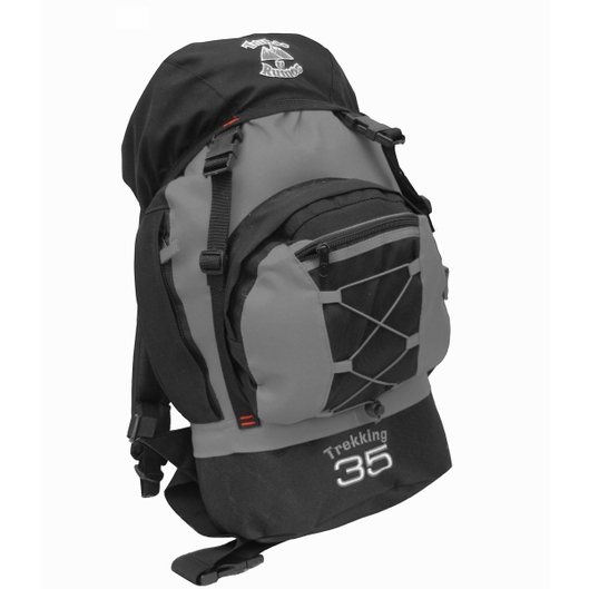 MOCHILA TREKKING 35 TRILHAS E RUMOS PRETO/CINZA