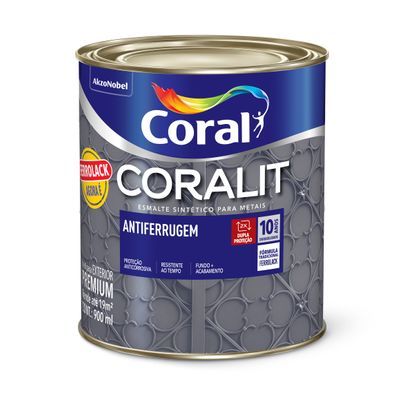 TINTA ESM CORALIT FERROLACK PRATA PLATINA 900ml