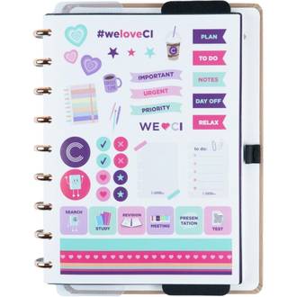 CADERNO INTELIGENTE MEDIO CIMD3361 - CAPPUCCINO - UN - CADERNO INTELIGENTE