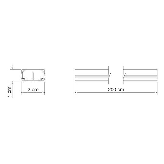 CANALETA PVC TRAMONTINA COM ADESIVO 20MM REF. 57300/119