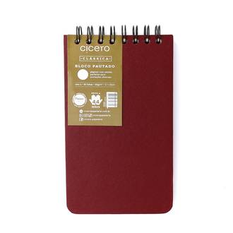 BLOCO ANOTACOES CLASSICO E 12X20 - PAUTADO / VERMELHO - UN - CICERO