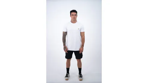 Camiseta Dry Poliamida Branco/Dourado Lurk hover