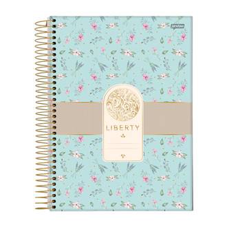 CADERNO UNIV CAPA DURA 1X1 80FLS - LIBERTY - UN - JANDAIA