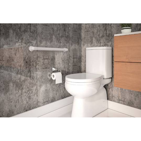 BARRA DE APOIO RETA EM PVC ASTRA 36 MM x 50 CM BR1 BRANCO