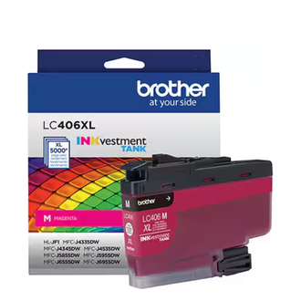 CARTUCHO DE TINTA 406XL MAGENT LC406XLMS - UN - BROTHER