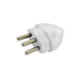 PINO MACHO DANEVA 3P 10A ABNT CINZA 1592