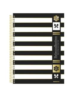 CADERNO UNIV CAPA DURA 10X1 160FLS - REBECCA BOMBOM - PCT 4 - ANIMATIVA