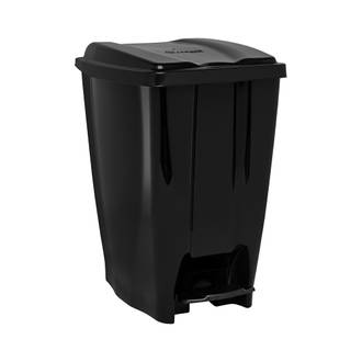 LIXEIRA PLASTICA C/PEDAL 7L - 3070 - PRETO - UN - JAGUAR