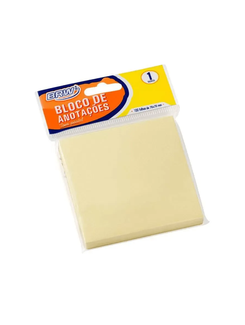 BLOCO ANOTACOES SMART NOTES 100F - 76X76 - BA7671 - AMARELO PASTEL - UN - BRW
