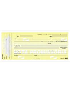 TALAO DE NOTA PROMISSORIA GDE 50 FOLHAS - 215X94MM - PCT 20 - TILIBRA