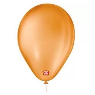BALAO 6,5 LISO BASIC C/50  - LARANJA - UN - SAO ROQUE
