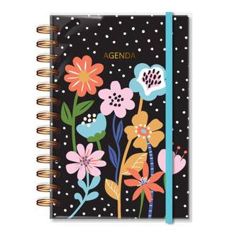 AGENDA ESPIRAL M JARDIM CORES 6204 - UN - FINA IDEIA