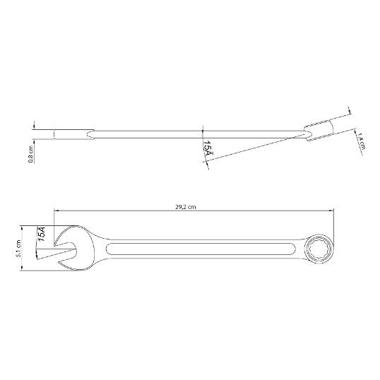 CHAVE COMBINADA 23 MM TRAMONTINA REF. 41128/123