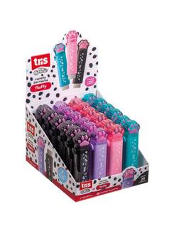 CANETA BORRACHA RETRATIL HOLIC FLUFFY - 902481 - CX 24 - TRIS