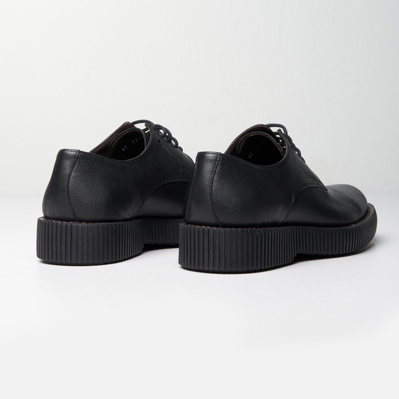 SAPATO MASCULINO CASUAL COURO PRETO PADRÃO