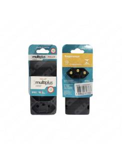 ADAPTADOR MULTIPLICADOR 3T 29310300301 - PRETO - UN - FIOLUX