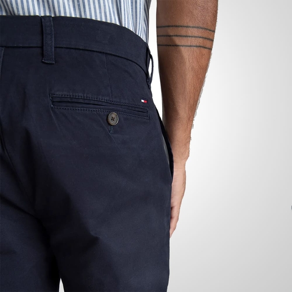 CALCA MASCULINA CHINO CLÁSSICA MARINHO TOMMY HILFIGER