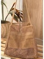 BOLSA TOTE TELADA MARROM - 1