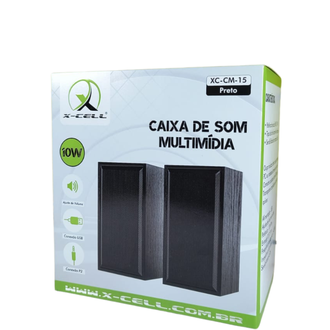 CAIXA DE SOM USB 10W XC-CM-15 - PRETO - UN - X-CELL