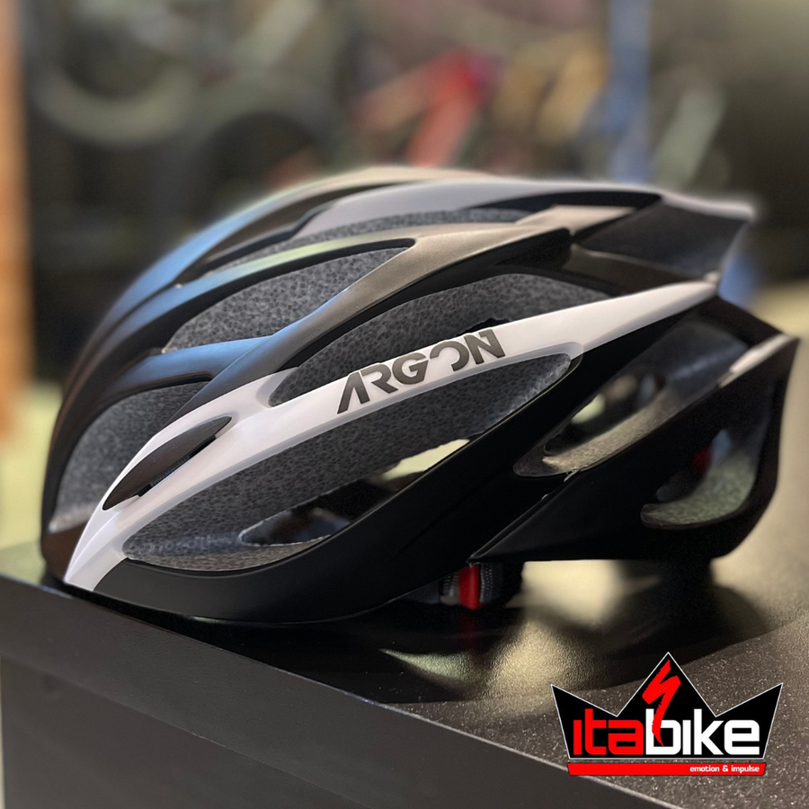 Capacete Argon Preto e Branco