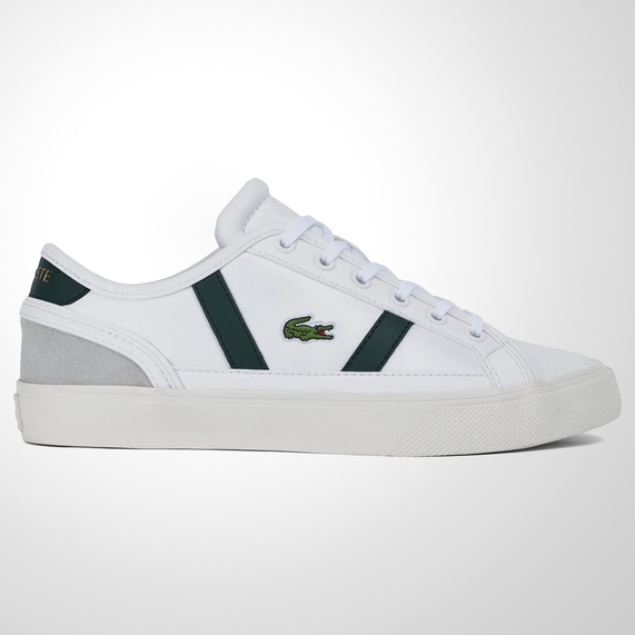 TÊNIS MASCULINO SIDELINE PRO EM MATERIAL SINTÉTICO BRANCO LACOSTE