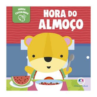 LIVRO DE BANHO HORA DO ALMOÇO - C/ESPONJA - UN - CIRANDA CULTURAL