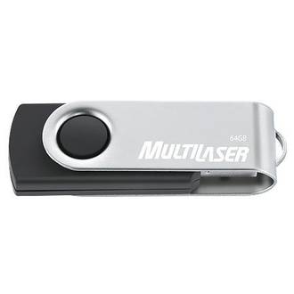 PEN DRIVE 64GB TWIST PD590 - USB 2.0 - UN - MULTILASER