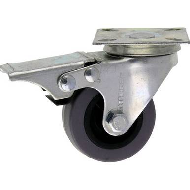 RODIZIO STARFER POLIPROPILENO GIRATÓRIO COM TRAVA  50 MM