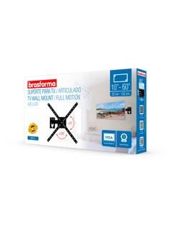 SUPORTE P/ TV ARTICULADO 10" A 60" - BRA3.0 - UN - BRASFORMA