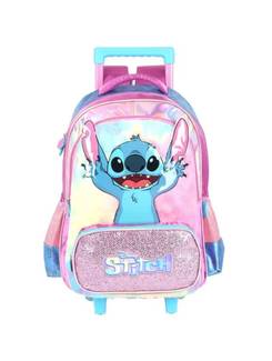 MOCHILA C/RODAS STITCH IC42412SC - METALIZADA - ROXO - UN - LUXCEL