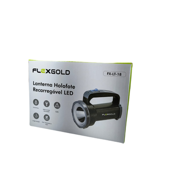 LANTERNA POWER LED 1200 LUMENS RECARREGAVEL - FX-LT-18 - PRETO - UN - X-CELL