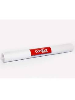 FILME AUTOADESIVO 45CMX10M 80 MICRAS - FOSCO - BRANCO - UN - CON-TACT